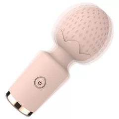   Sunfo Strawberry - mini vibrátor na masáž - vodotěsný - růžový
