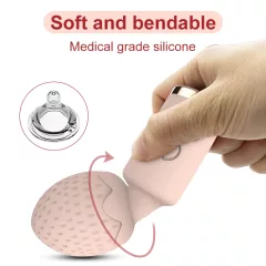   Sunfo Strawberry - mini vibrátor na masáž - vodotěsný - růžový