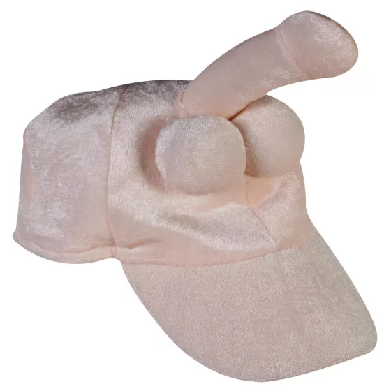 Penízová plyšová čepice s penisem