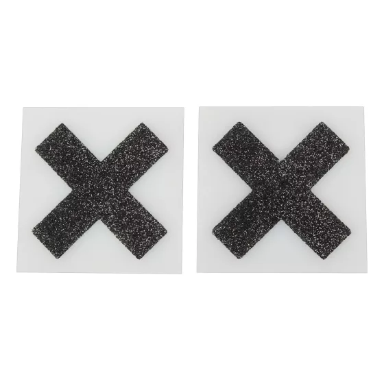 Třpytivé - samolepky na bradavky - X