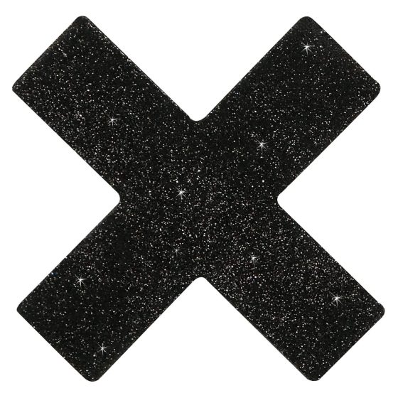 Třpytivá nálepka na bradavky - X