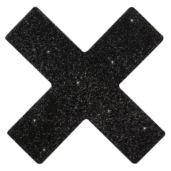 Třpytivé - samolepky na bradavky - X