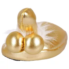 Péniszes papucs - pantofle s penisem - zlatá