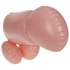   Kohoutí zápasy - nafukovací připínací penis (přírodní)