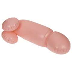  Cock Fighting - nafukovací připínací penis - realistický - tělová barva