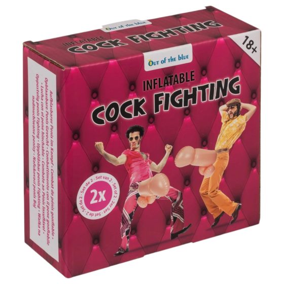 Cock Fighting - nafukovací připínací penis - realistický - tělová barva