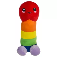 Plyšový penis - 30 cm - duha