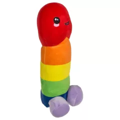 Plyšový penis - 30 cm - duha