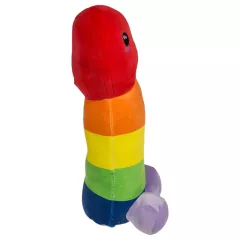 Plyšový penis - 30 cm - duha