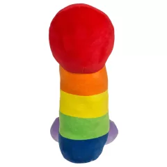 Plyšový penis - 30 cm - duha
