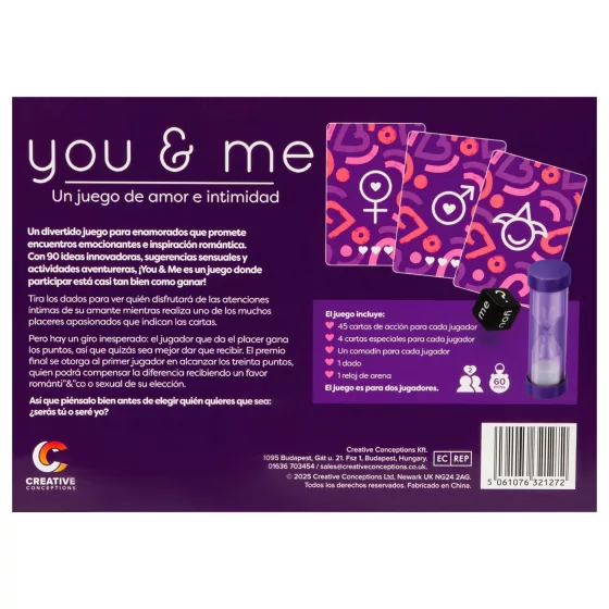 you & me - erotická partnerská hra (španělská)