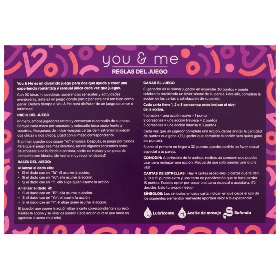 you & me - erotická partnerská hra (španělská)