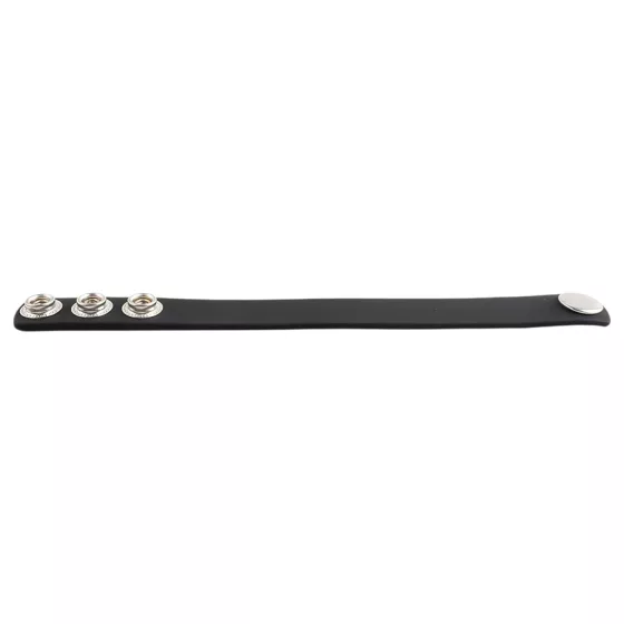 Pulselock Forge - nastavitelný silikonový erekční kroužek s patentem (černý) - 200 mm