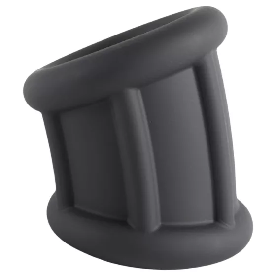Pulselock Cocktura - vroubkovaný silikonový erekční kroužek (černý) - 30 mm