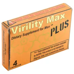   Virility Max Plus - doplněk stravy pro muže - kapsle - 4 ks