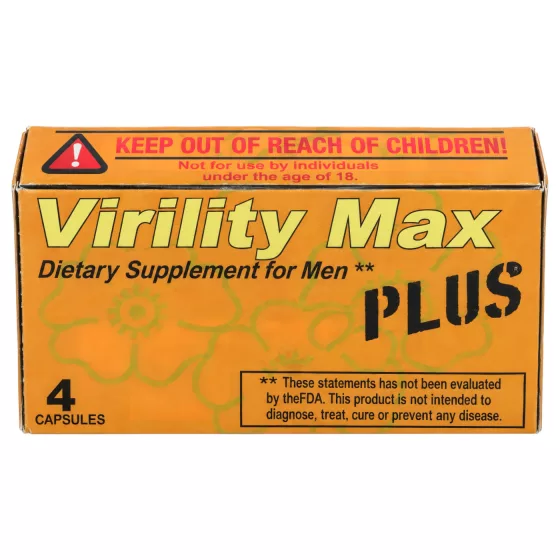 Virility Max Plus - doplněk stravy pro muže - kapsle - 4 ks