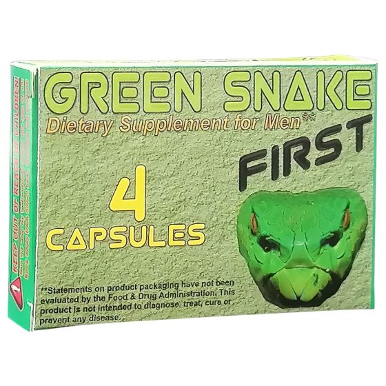 Green Snake First - doplněk stravy pro muže (4 kapsle)