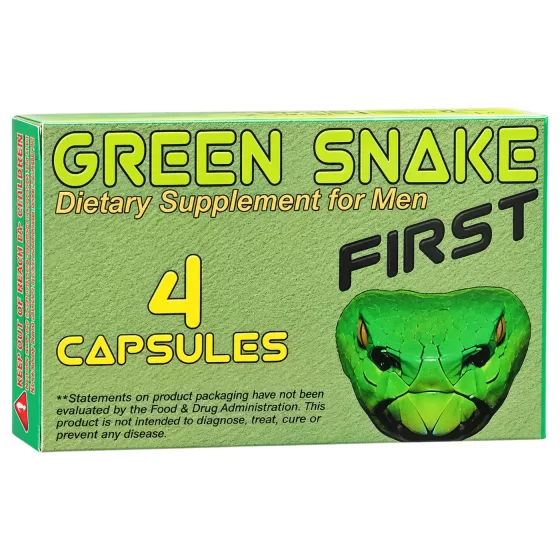 Green Snake First - doplněk stravy pro muže - kapsle - 4 ks