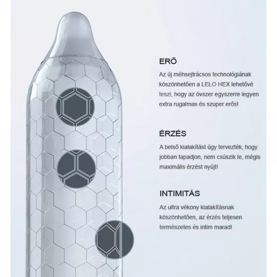 LELO Hex Original - prémiový kondom - 1 ks