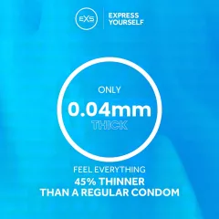 EXS - extra tenké latexové kondomy - balení 48 ks