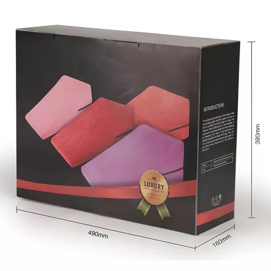 Desirel Magic Pillow klínový sex polštář set - malý + velký (červený)