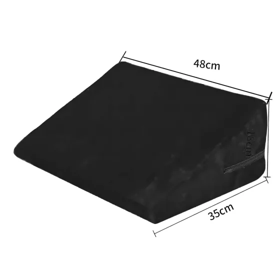 Desirel Magic Pillow klínový sex polštář sada - malý + velký (černý)