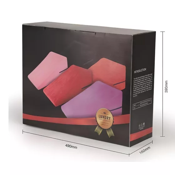 Desirel Magic Pillow klínový sex polštář sada - malý + velký (černý)