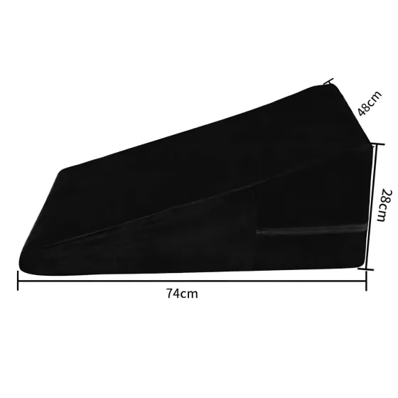 Desirel Magic Pillow - klínový sex polštář - velký (černý)