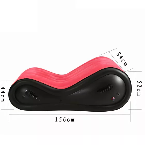 Desirel Magic Pillow - Nafukovací BDSM sexuální nábytek - s pouty (červený)