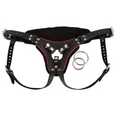 ZADO - kožený popruh pro bondage produkty (černý) - S-L