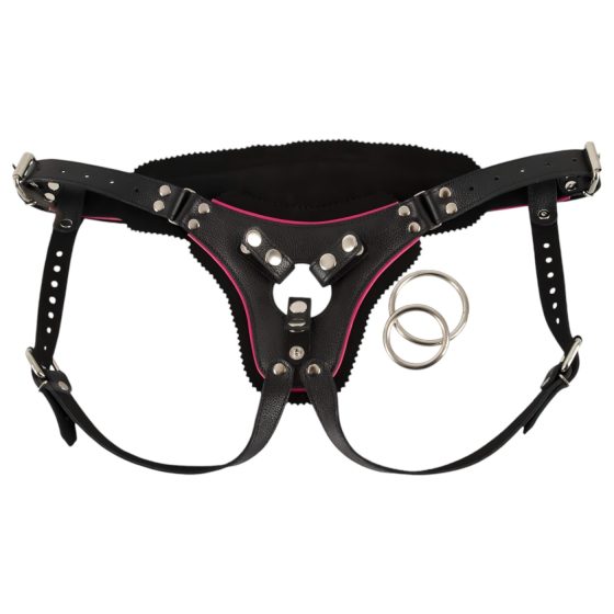 ZADO - kožený popruh pro bondage produkty (černý) - S-L