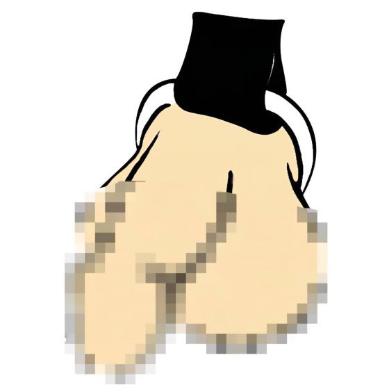 ZADO - kožený pánský body postroj - černý (S-L)