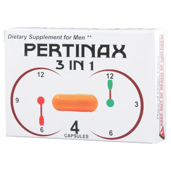 Pertinax 3v1 Plus - doplněk stravy pro muže, kapsle (4 ks)