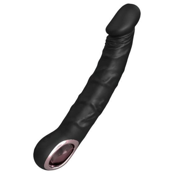 Funny Me - akumulátorový, vodotěsný vibrátor s žaludem (černý)