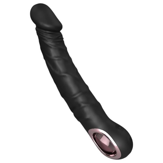 Funny Me - akumulátorový, vodotěsný vibrátor s žaludem (černý)