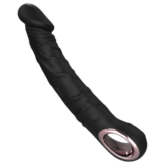 Funny Me - akumulátorový, vodotěsný vibrátor s žaludem (černý)