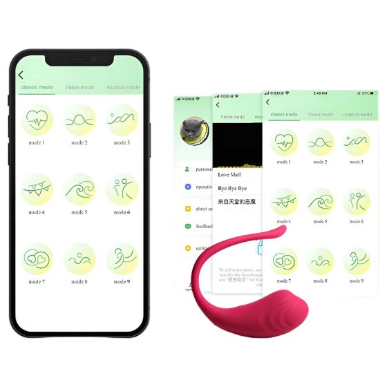 Funny Me - chytré vibrační vajíčko s akumulátorem (růžové)