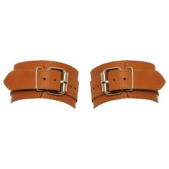 ZADO - kožená pouta na zápěstí (hnědá)