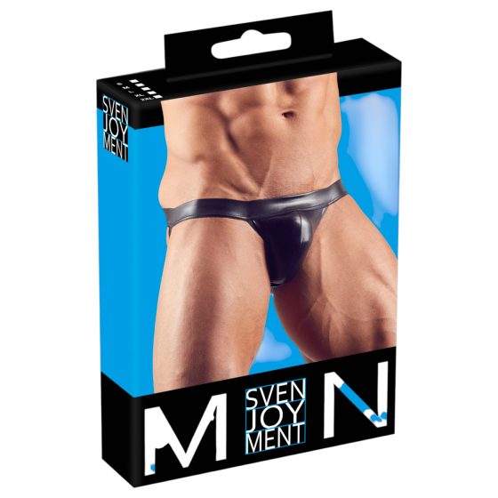 Svenjoyment - lesklý jockstrap - černý - L