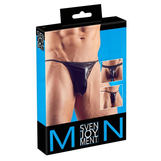 Svenjoyment - pánská tanga sada - černá (3 ks) S-L