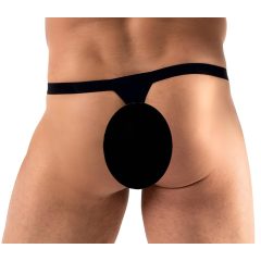 Svenjoyment - pánská tanga s ozdobnými kamínky (černá)