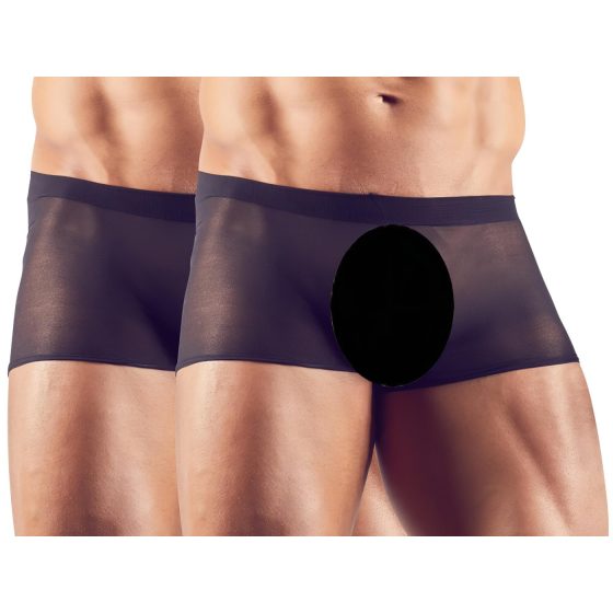 Svenjoyment - průhledný boxer set - černý (2dílný) S-L