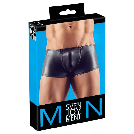 Svenjoyment - pánské boxery se zipem - černé - L