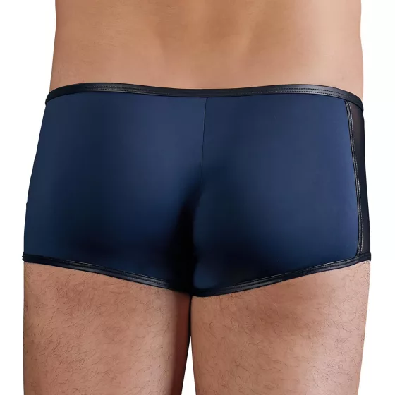 NEK - černé boxerk y se šněrováním a síťovanými vsadkami (modré)