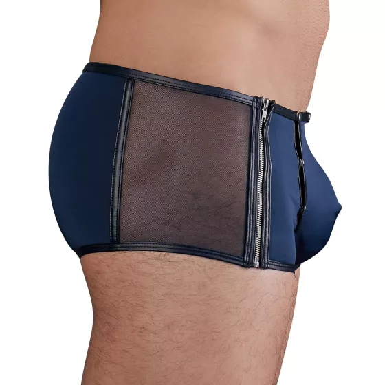 NEK - pánské boxerky - šněrování, síťované vsadky - černé, modré - L