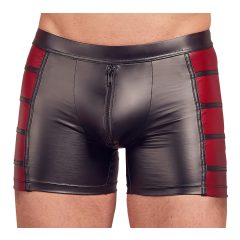   NEK - Boxerky se zipem s červenými bočními panely (černé)