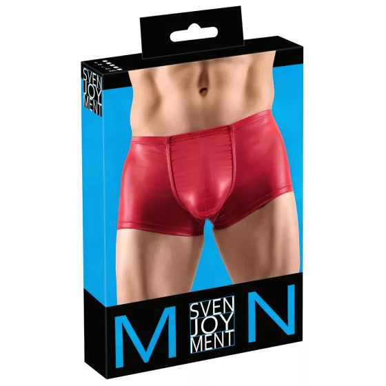 Svenjoyment - pánské push-up boxerky - lesklé - červené - M