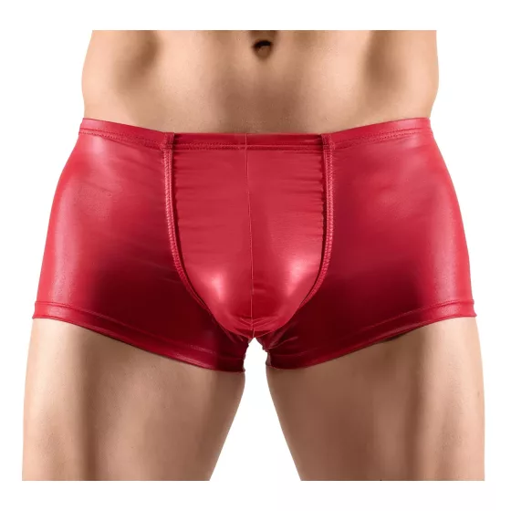 Svenjoyment - pánské push-up boxerky - lesklé - červené - M