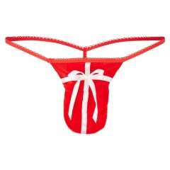 Dárková tanga pro muže - červená (S-L)