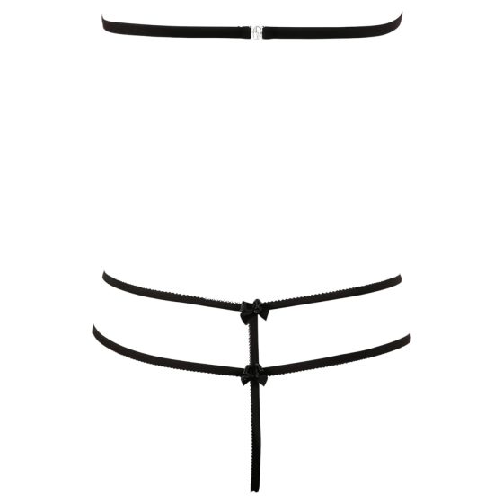 Cottelli - otevřená krajková sada - černá - M